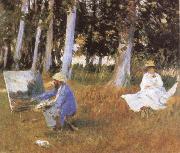 John Singer Sargent, Claude Monet Painting at the Edge of a wood